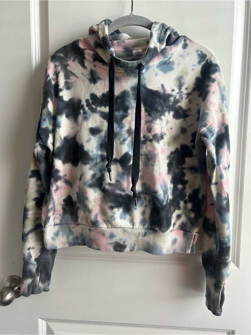 90 Degree By Reflex Women's Tie-Dye Hoodie Sweatshirt - Black, Pink, Blue